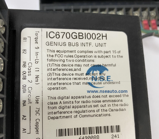 IC670GBI002 GE Fanuc Field Control Genius Bus Interface Unit