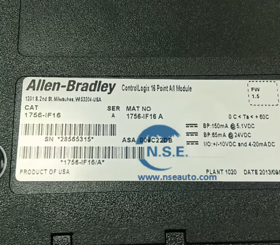 1756-IF16 Allen Bradley ControlLogix Analog Input Module