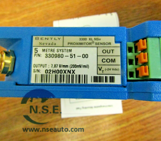 Bently Nevada 330980-51-00 3300 Xl Nsv Proximity Sensor